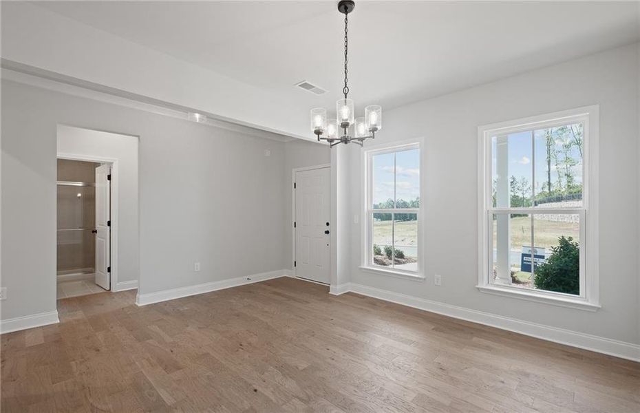 Spacious, unfurnished interior of a new home in Creekside at Skelton, Hoschton (Image 10).