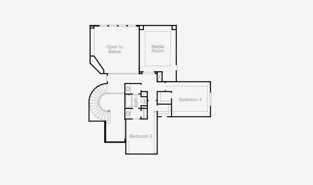 2D floor plan layout for the Anahuac (3624-HL-60) by Coventry Homes in Dunham Pointe 70', Cypress, TX (Image 19).