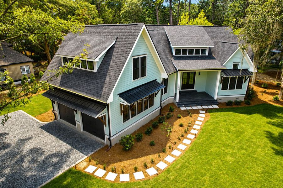 Front exterior of a new home in , Hollywood, SC, highlighting curb appeal (Image 32). Front exterior of a new home in , Hollywood, SC, highlighting curb appeal (Image 32).