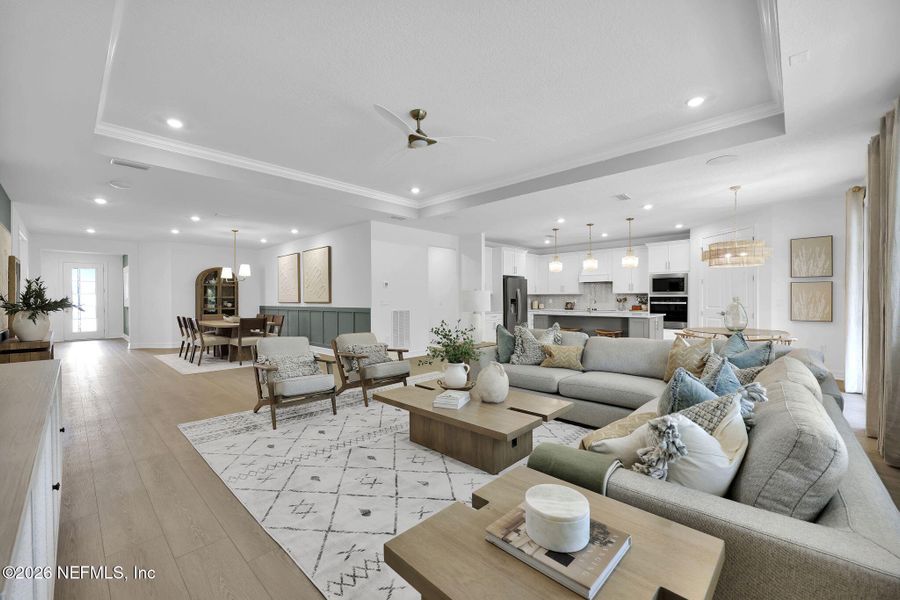 Furnished interior view inside a new home in Hyland Trail, Green Cove Springs (Image 11).