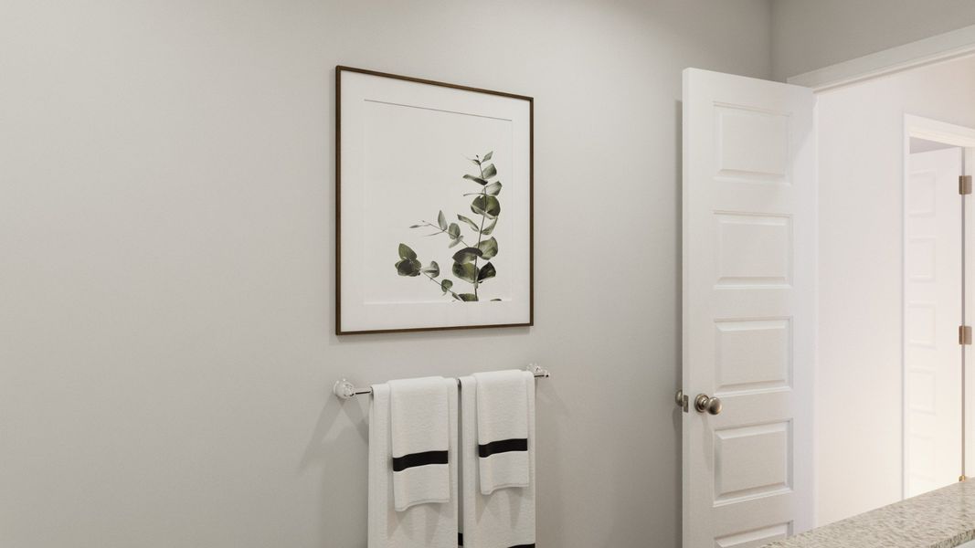 Representative furnished interior of a home built from the The Wildflower by Legend Homes in Granger Pines, Conroe (Image 23).