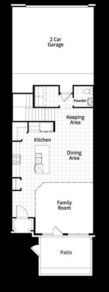 2D floor plan layout of this home in Walsh: Townhomes - The Patios, Aledo, TX (Image 4). 2D floor plan layout of this home in Walsh: Townhomes - The Patios, Aledo, TX (Image 4).