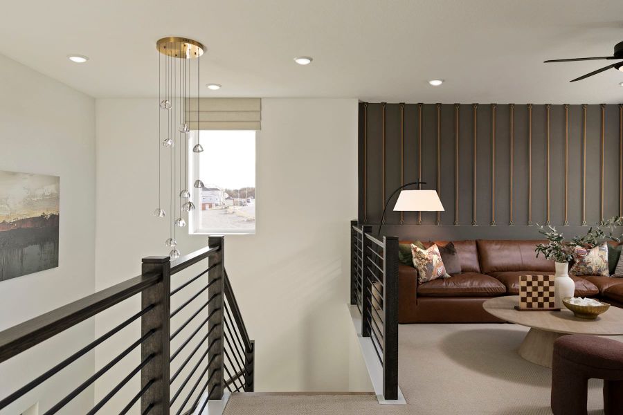 Furnished interior view inside a new home in Lariat, Liberty Hill (Image 34).