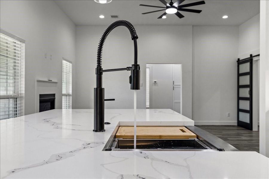 Close-up of interior finishes inside a home in , Santa Fe (Image 17). Close-up of interior finishes inside a home in , Santa Fe (Image 17).