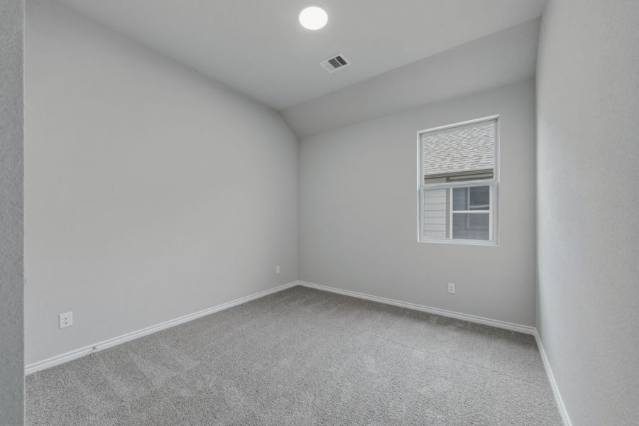 Bedroom in the Cedar home plan by Trophy Signature Homes – REPRESENTATIVE PHOTO Bedroom in the Cedar home plan by Trophy Signature Homes – REPRESENTATIVE PHOTO