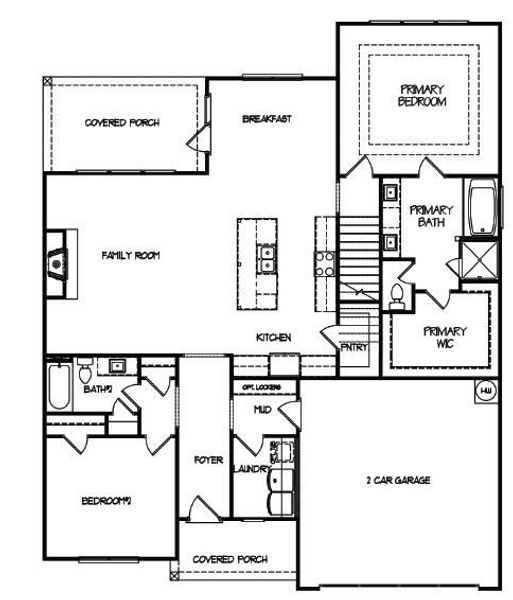 2D floor plan layout of this home in , Buford, GA (Image 5).