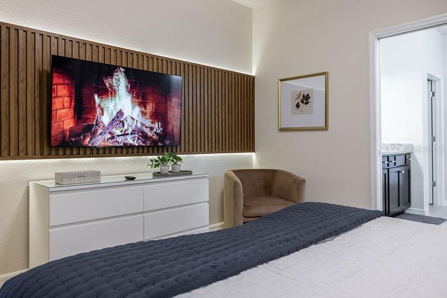 Furnished interior view inside a new home in , Clermont (Image 9).