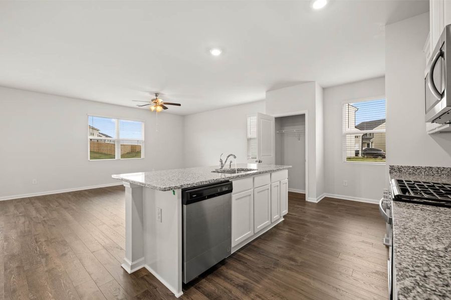 Representative furnished interior of a home built from the Elston by D.R. Horton in Captain's Corner, Grovetown (Image 11).