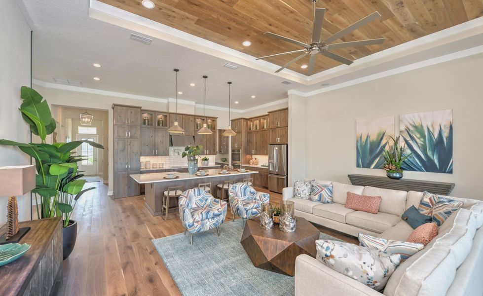 Furnished interior view inside a new home in Amelia National, Fernandina Beach (Image 5).
