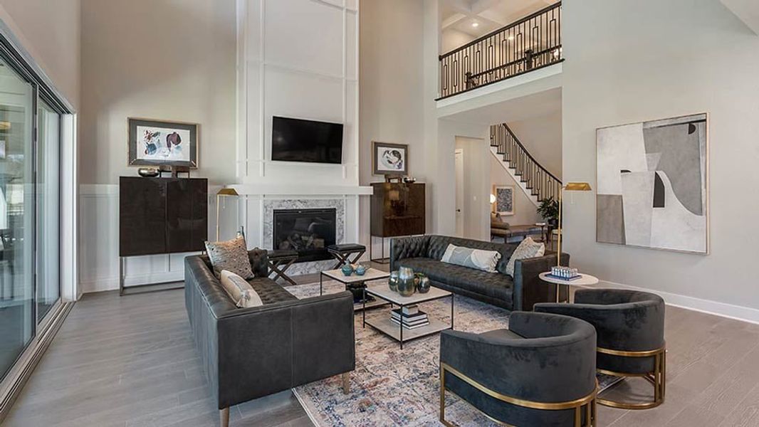 Furnished interior view inside a new home in Travisso, Leander (Image 8).