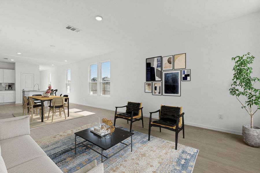 Furnished interior view inside a new home in Montgomery Bend, Montgomery (Image 8).