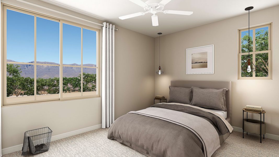 Representative furnished interior of a home built from the Viridian Plan 4004 by Tri Pointe Homes in Waterston Central, Gilbert (Image 23).