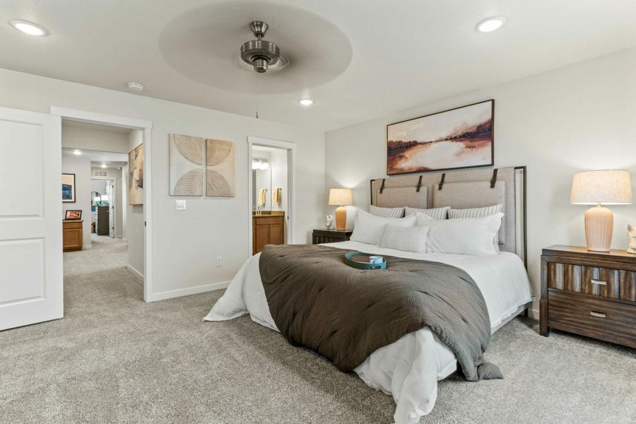 Furnished interior view inside a new home in The Trails at Aspen Ridge – Altitude Collection, Colorado Springs (Image 11). Furnished interior view inside a new home in The Trails at Aspen Ridge – Altitude Collection, Colorado Springs (Image 11).