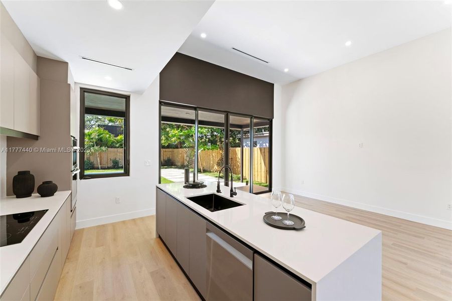 Furnished interior view inside a new home in , Miami (Image 9).