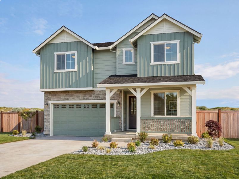 Representative exterior photo of a completed home built from the Loyola by Pulte Homes in Overland Ranch, Aurora, CO (Image 18).