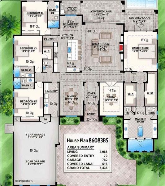 2D floor plan layout of this home in , Fayetteville, GA (Image 4).