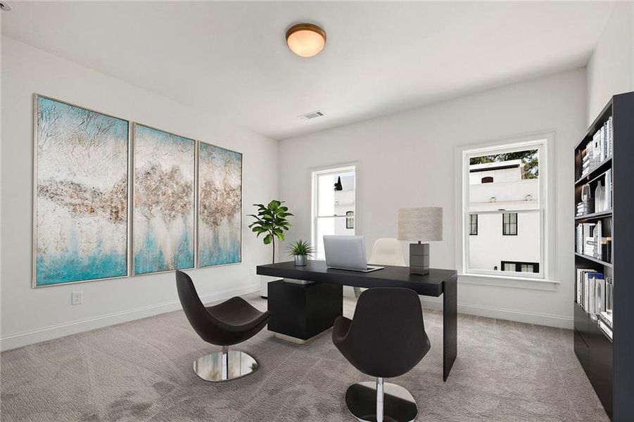 Furnished interior view inside a new home in , Atlanta (Image 14).