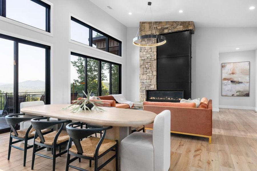 Furnished interior view inside a new home in , Blue Ridge (Image 6).