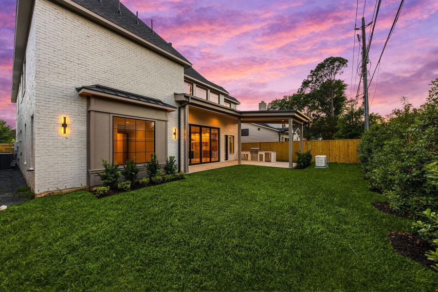 Exterior details and patio area of a home in , Houston (Image 4).