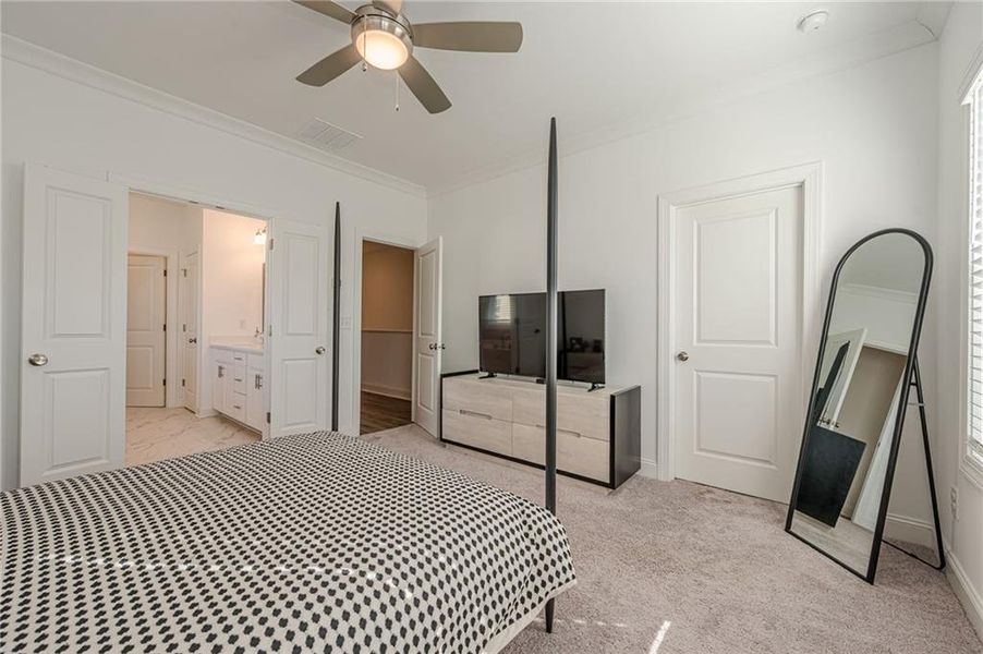 Furnished interior view inside a new home in , Suwanee (Image 27).