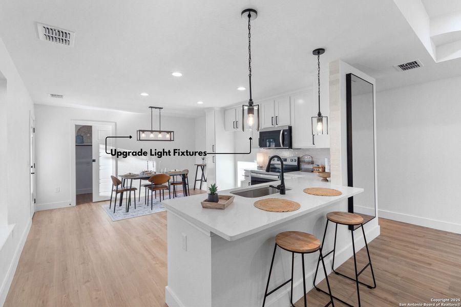 Furnished interior view inside a new home in , San Antonio (Image 16). Furnished interior view inside a new home in , San Antonio (Image 16).