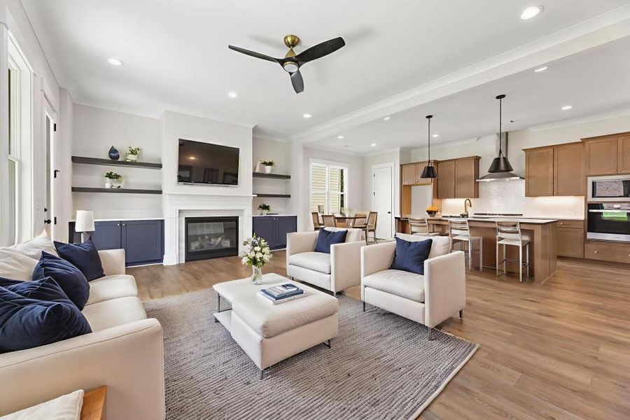 Furnished interior view inside a new home in Hillshire, Cumming (Image 15).