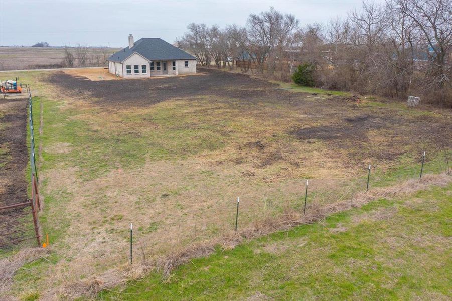 View of yard featuring a view of countryside