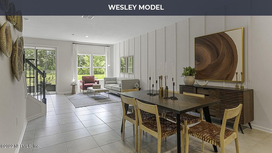 Furnished interior view inside a new home in Bridgewater, St. Augustine (Image 8). Furnished interior view inside a new home in Bridgewater, St. Augustine (Image 8).