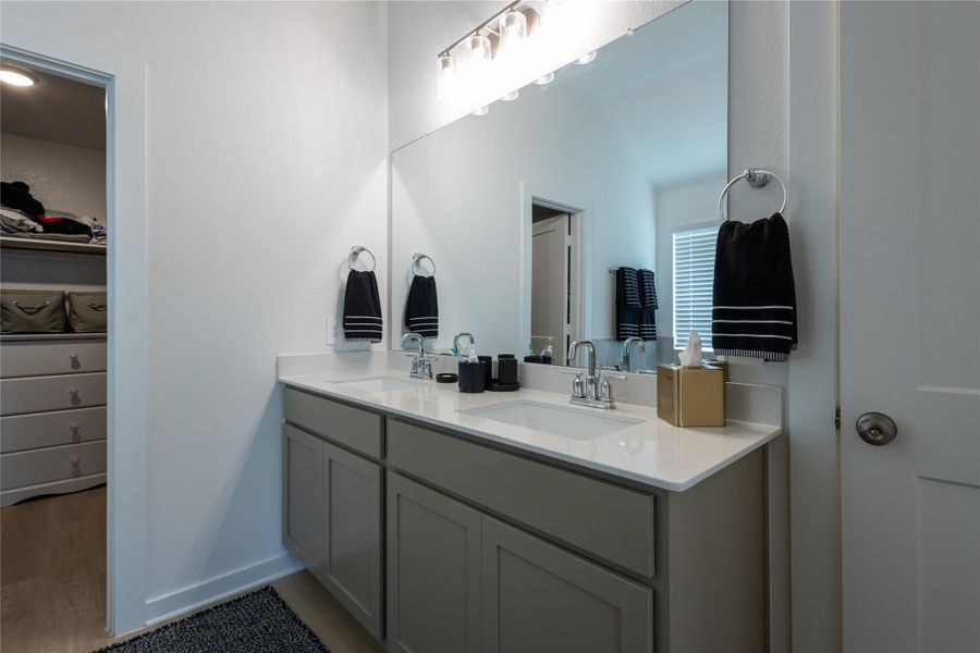 Furnished interior view inside a new home in Pinewood at Grand Texas, New Caney (Image 32).