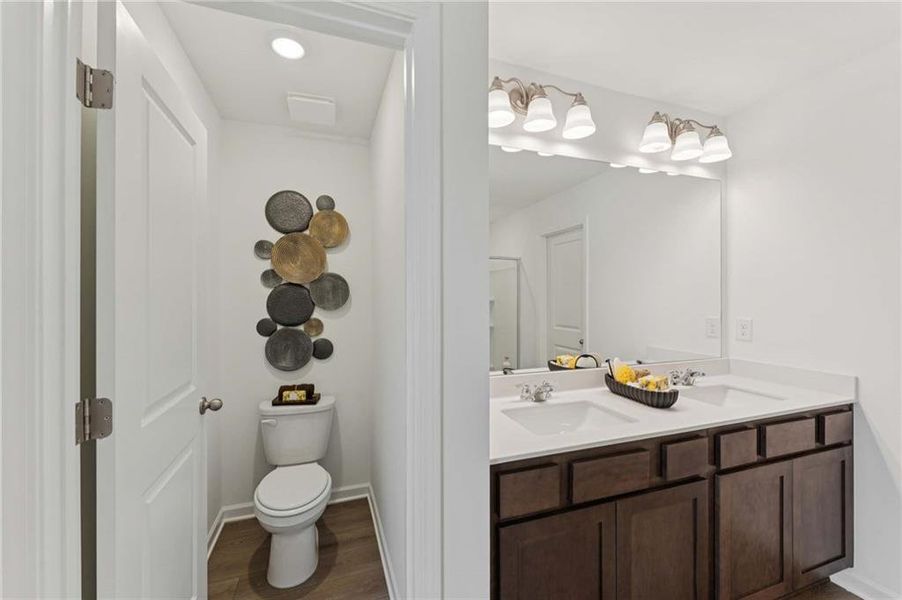 Furnished interior view inside a new home in , Dallas (Image 38).