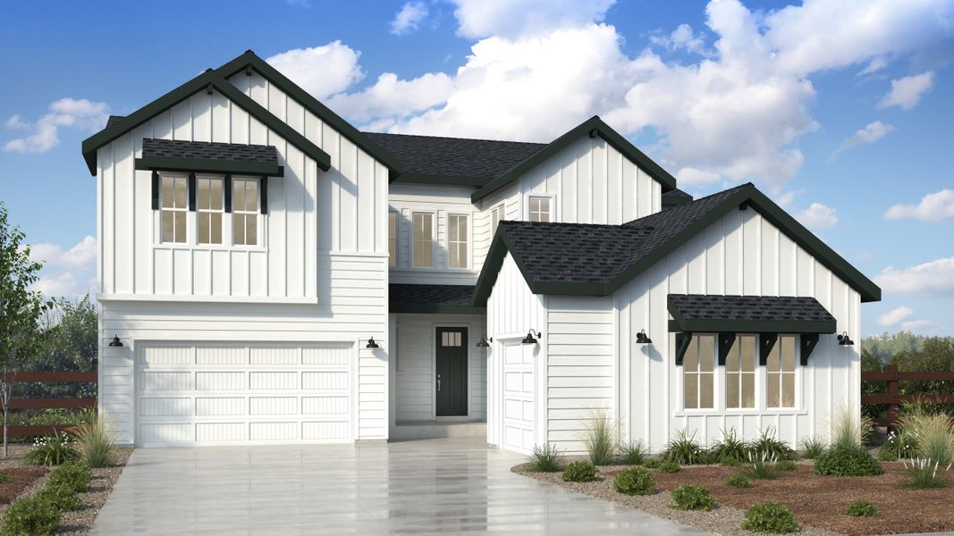 Representative exterior photo of a completed home built from the Steamboat Plus | A Multi-Gen Home by Taylor Morrison in The Enclave at Macanta - Destination, Castle Rock, CO (Image 2). Representative exterior photo of a completed home built from the Steamboat Plus | A Multi-Gen Home by Taylor Morrison in The Enclave at Macanta - Destination, Castle Rock, CO (Image 2).
