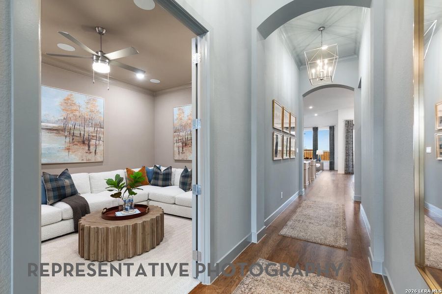 Furnished interior view inside a new home in Briggs Ranch, San Antonio (Image 42).