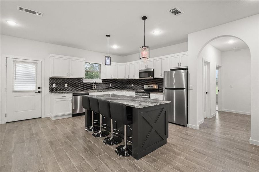 Furnished interior view inside a new home in , Barry (Image 6).
