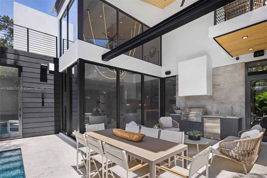 Furnished interior view inside a new home in , Miami (Image 16).