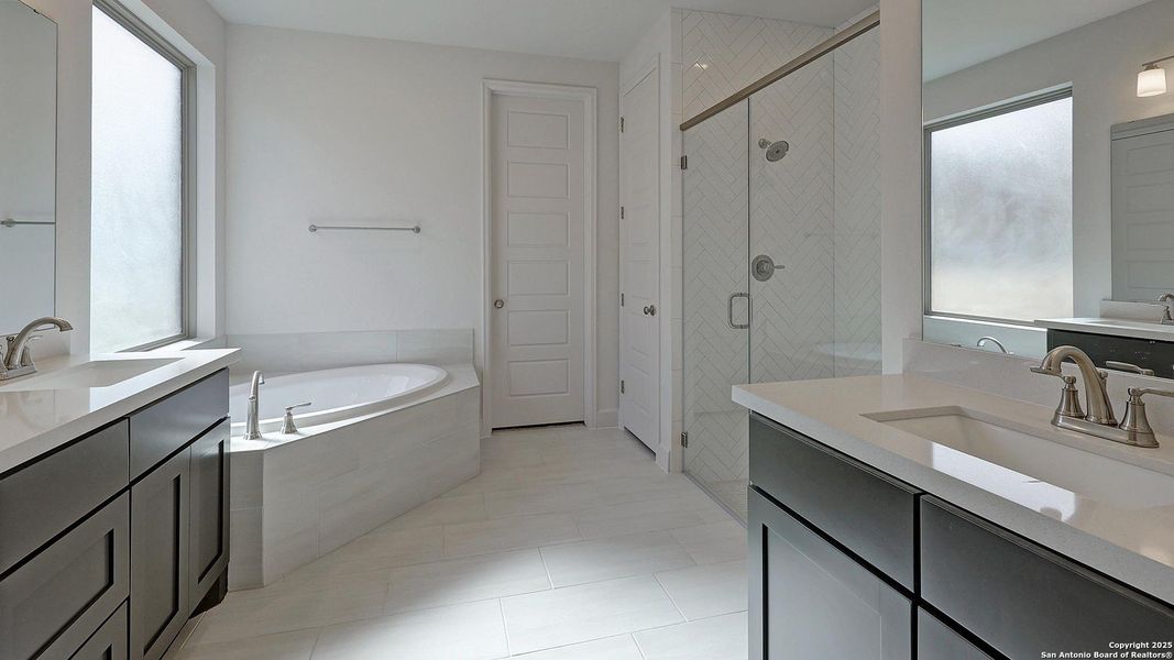 Furnished interior view inside a new home in Corley Farms 50', Boerne (Image 9).