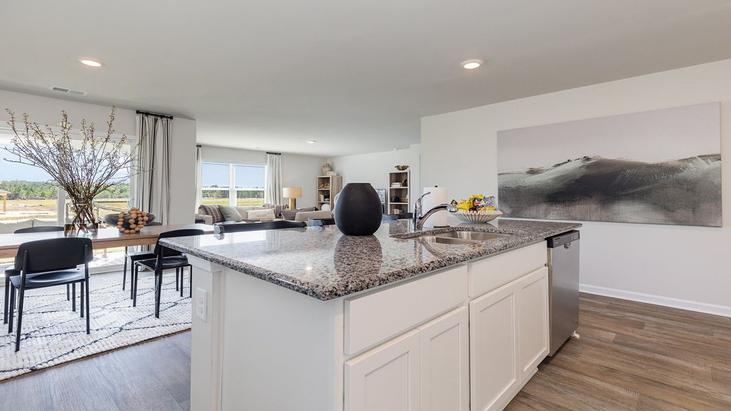Furnished interior view inside a new home in The Meadows at Wildwood Village, Shallotte (Image 3).