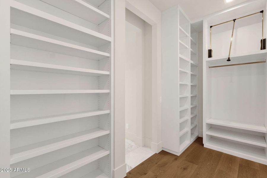 Primary closet Primary closet