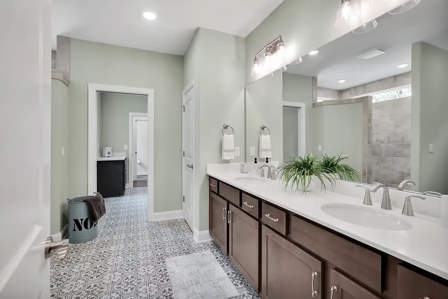 Furnished interior view inside a new home in The Bluffs On the Cape Fear, Leland (Image 13).