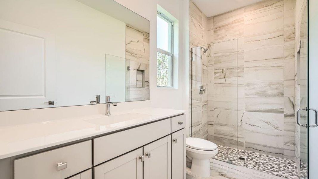 Representative furnished interior of a home built from the Ponte Vedra by D.R. Horton in Preserves at Park Trace, Stuart (Image 7).