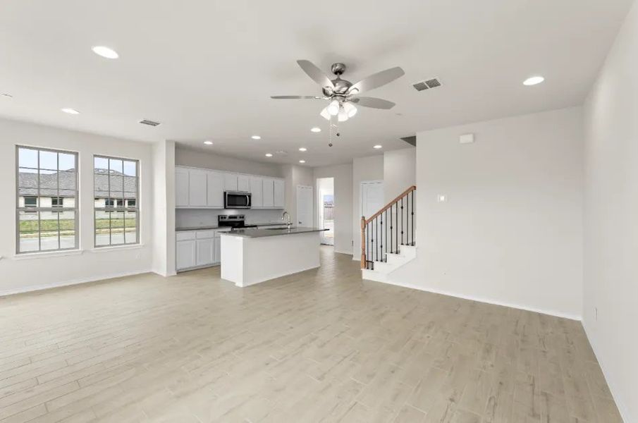 Front exterior of a new home in Sanger Circle, Sanger, TX, highlighting curb appeal (Image 27).