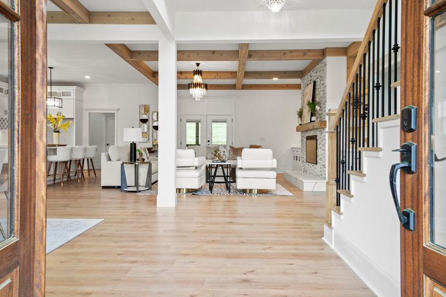 Furnished interior view inside a new home in , Dacula (Image 12).