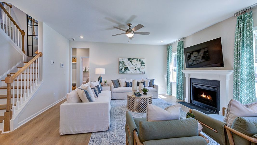 Furnished interior view inside a new home in Eagle Trace, Wendell (Image 15). Furnished interior view inside a new home in Eagle Trace, Wendell (Image 15).