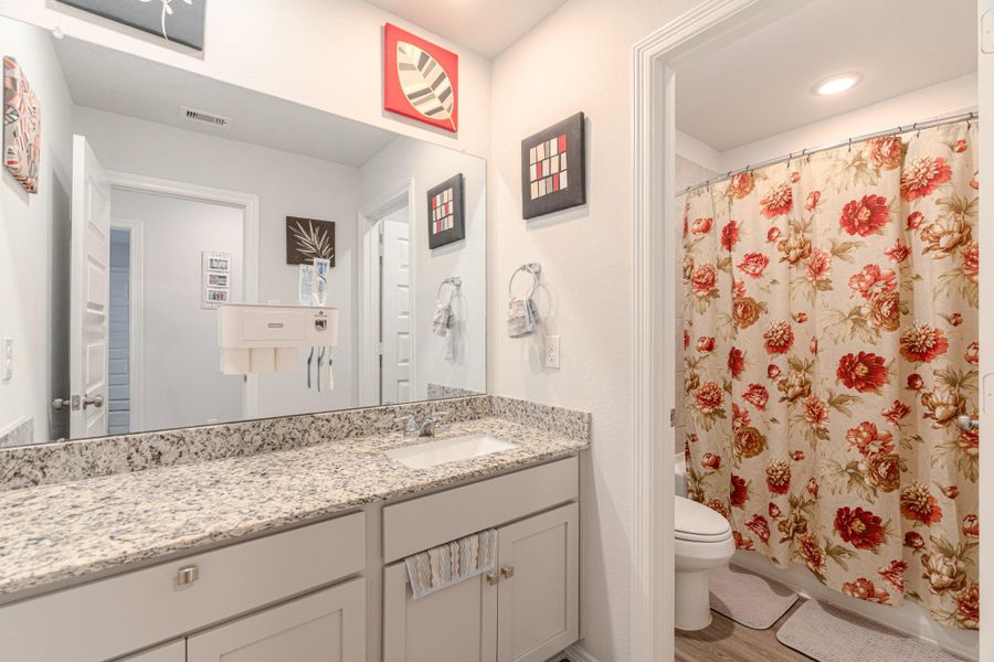 Furnished interior view inside a new home in Lonestar Collection at Aurora, Katy (Image 12). Furnished interior view inside a new home in Lonestar Collection at Aurora, Katy (Image 12).