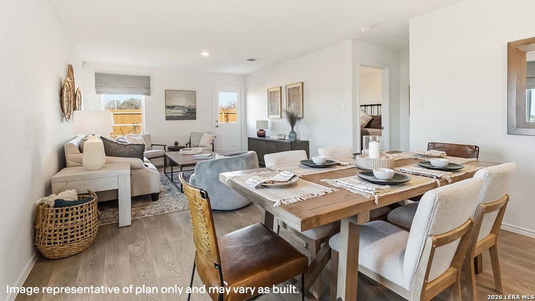 Furnished interior view inside a new home in Sereno Springs, Converse (Image 6).
