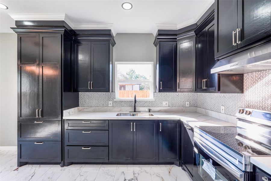 Furnished interior view inside a new home in , Cleveland (Image 10).