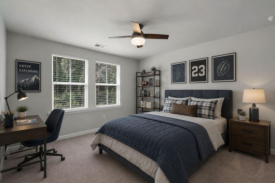 Furnished interior view inside a new home in Sweetgrass at Summers Corner, Summerville (Image 17).