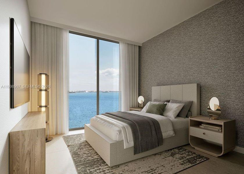 Furnished interior view inside a new home in Shoma Bay, North Bay Village (Image 9).