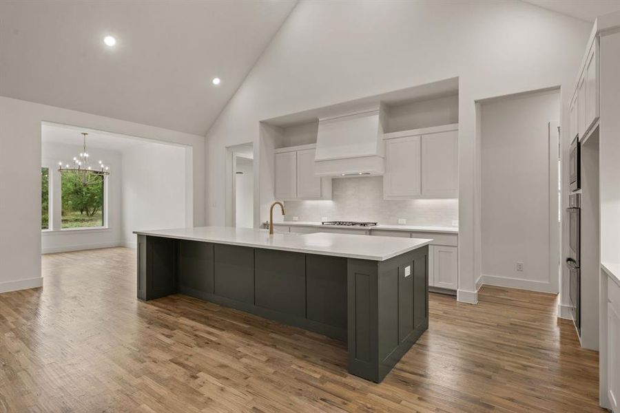 Furnished interior view inside a new home in Rolling Creek Ranch, Aledo (Image 10).