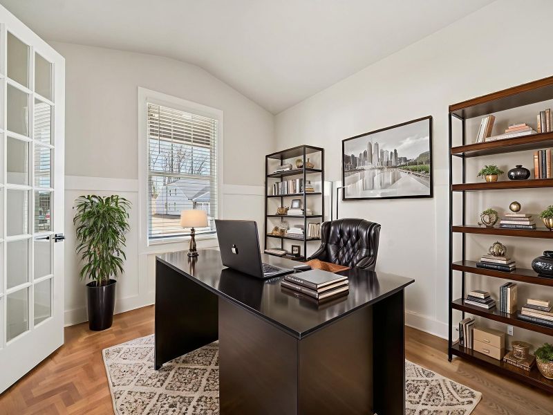 Furnished interior view inside a new home in Vines at Mill Creek - Legacy Series, Braselton (Image 4).