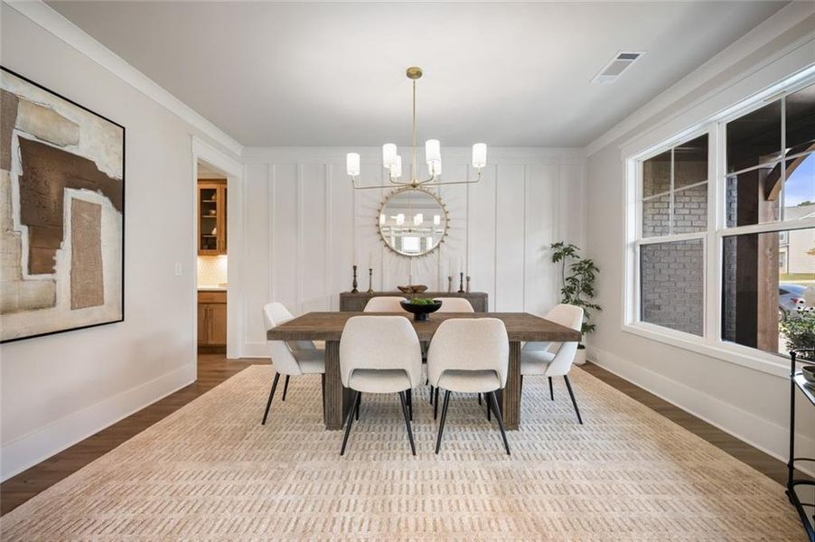 Furnished interior view inside a new home in Rosewood Lake Estates, Hoschton (Image 48).